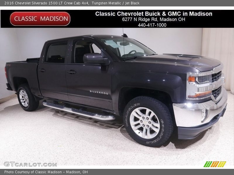 Tungsten Metallic / Jet Black 2016 Chevrolet Silverado 1500 LT Crew Cab 4x4