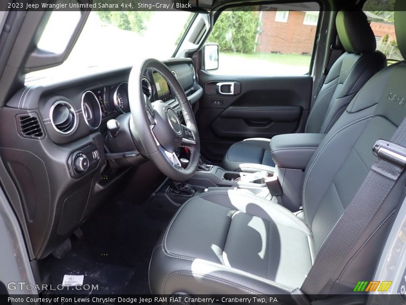 Front Seat of 2023 Wrangler Unlimited Sahara 4x4