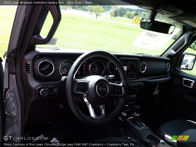 Sting-Gray / Black 2023 Jeep Wrangler Unlimited Sahara 4x4