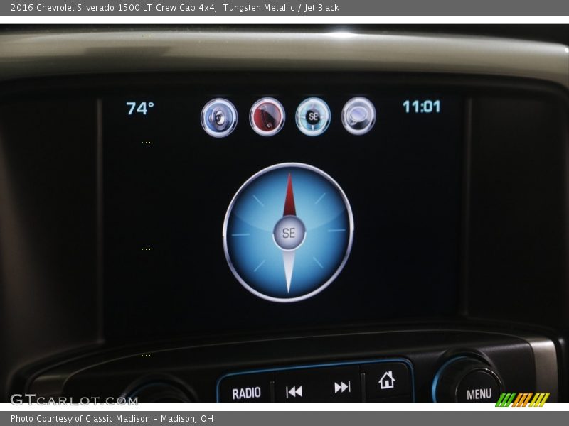 Tungsten Metallic / Jet Black 2016 Chevrolet Silverado 1500 LT Crew Cab 4x4