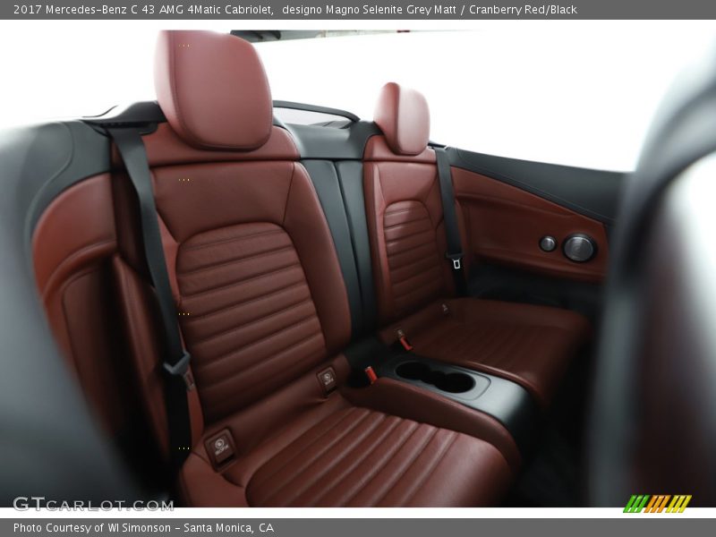 designo Magno Selenite Grey Matt / Cranberry Red/Black 2017 Mercedes-Benz C 43 AMG 4Matic Cabriolet