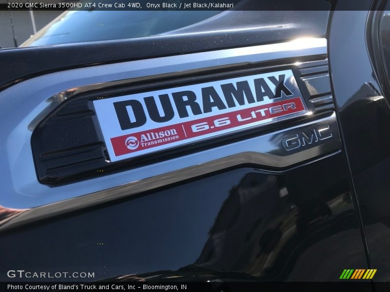 Onyx Black / Jet Black/Kalahari 2020 GMC Sierra 3500HD AT4 Crew Cab 4WD
