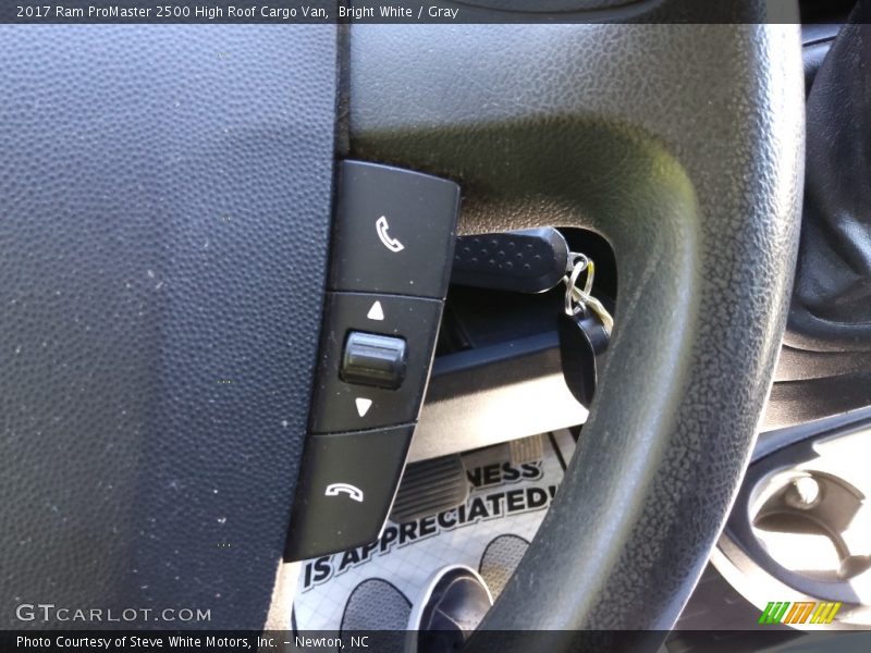Bright White / Gray 2017 Ram ProMaster 2500 High Roof Cargo Van