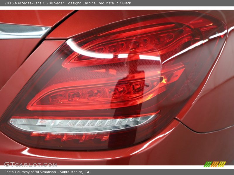 designo Cardinal Red Metallic / Black 2016 Mercedes-Benz C 300 Sedan