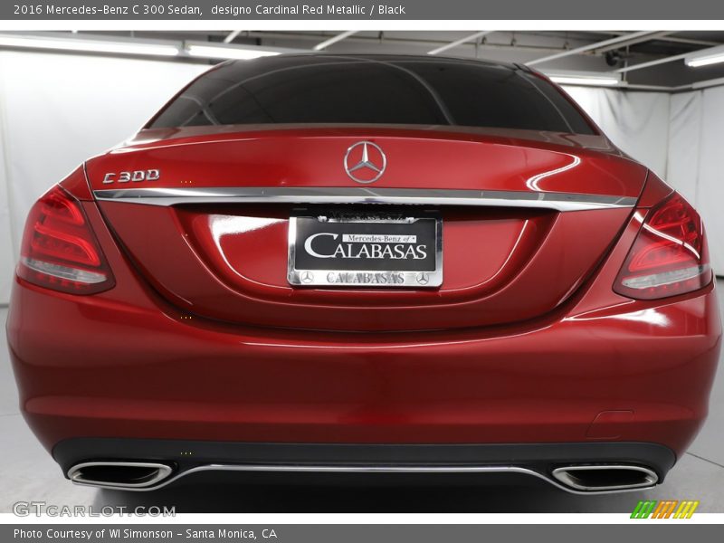 designo Cardinal Red Metallic / Black 2016 Mercedes-Benz C 300 Sedan