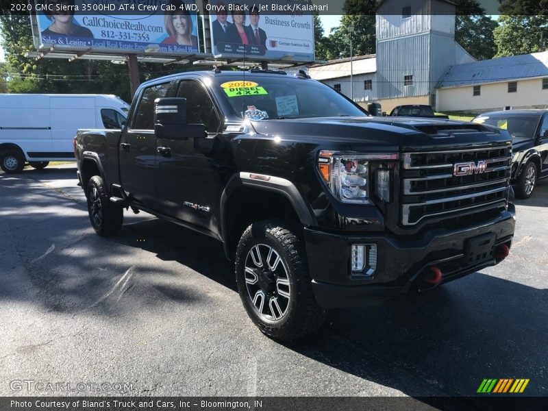 Onyx Black / Jet Black/Kalahari 2020 GMC Sierra 3500HD AT4 Crew Cab 4WD