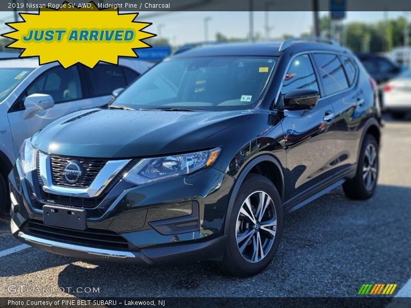 Midnight Pine / Charcoal 2019 Nissan Rogue SV AWD