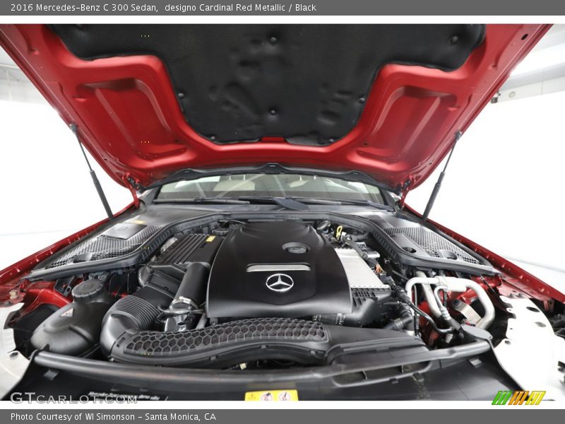 designo Cardinal Red Metallic / Black 2016 Mercedes-Benz C 300 Sedan
