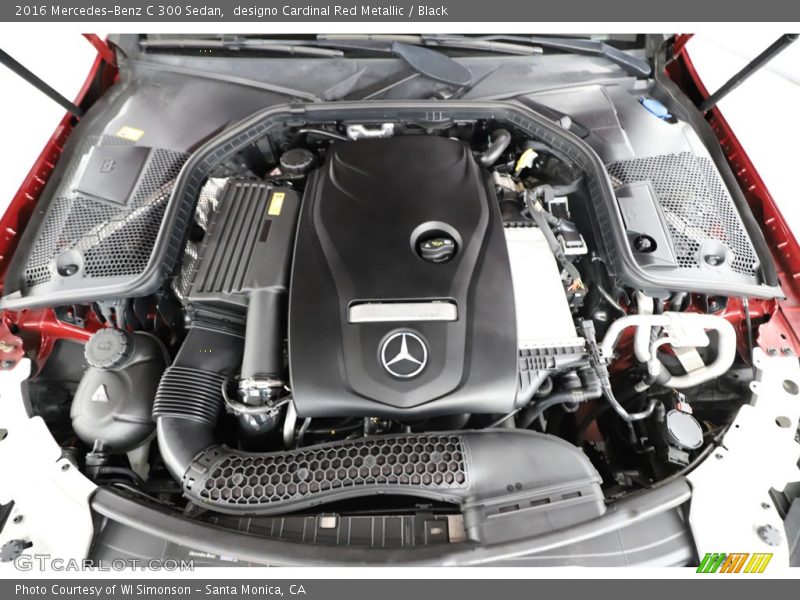 designo Cardinal Red Metallic / Black 2016 Mercedes-Benz C 300 Sedan