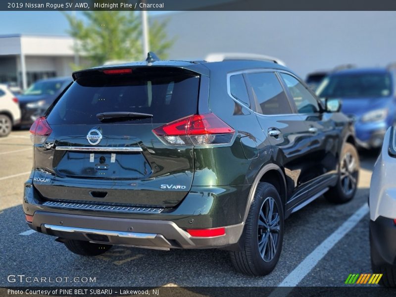 Midnight Pine / Charcoal 2019 Nissan Rogue SV AWD