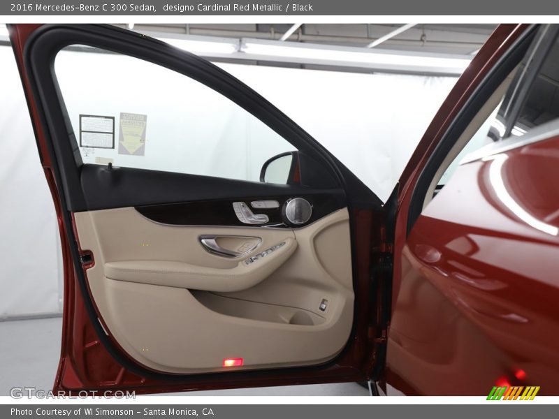 designo Cardinal Red Metallic / Black 2016 Mercedes-Benz C 300 Sedan