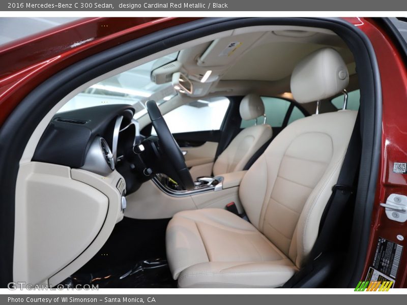 designo Cardinal Red Metallic / Black 2016 Mercedes-Benz C 300 Sedan