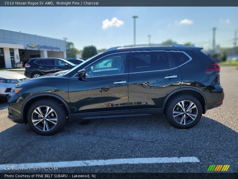 Midnight Pine / Charcoal 2019 Nissan Rogue SV AWD