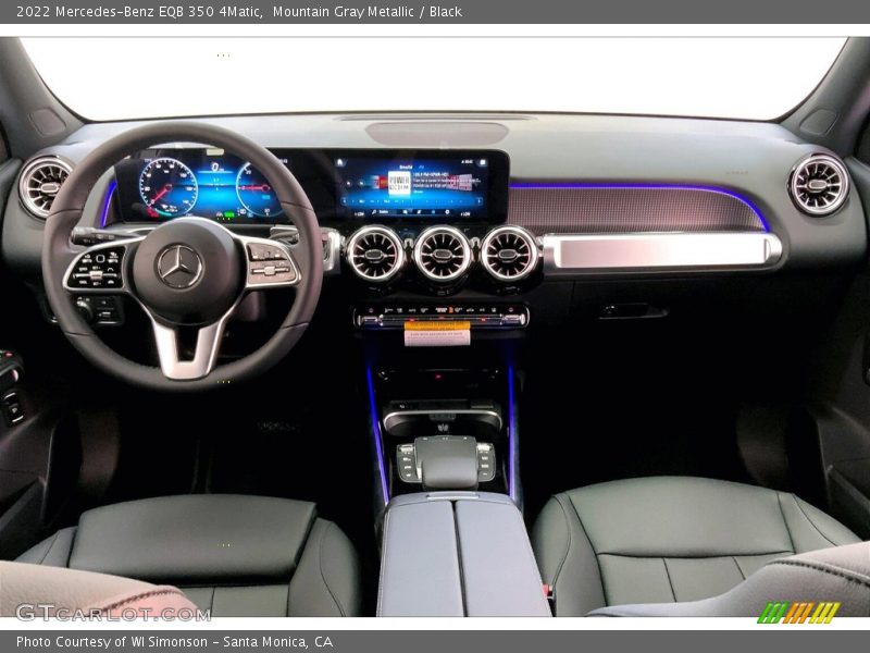 Dashboard of 2022 EQB 350 4Matic