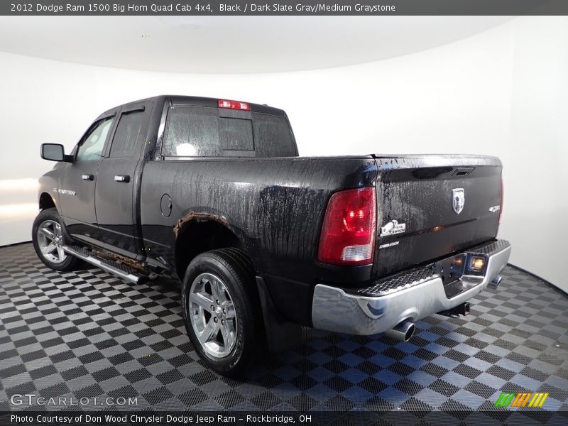 Black / Dark Slate Gray/Medium Graystone 2012 Dodge Ram 1500 Big Horn Quad Cab 4x4