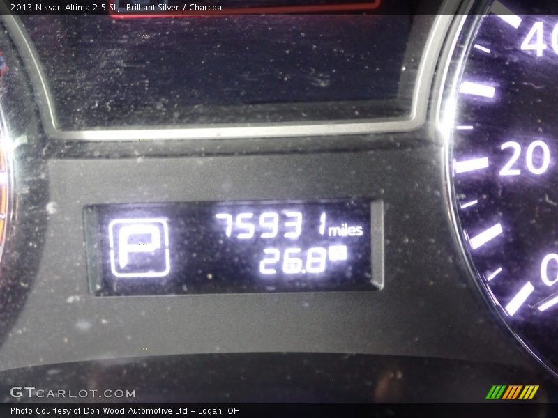 Brilliant Silver / Charcoal 2013 Nissan Altima 2.5 SL