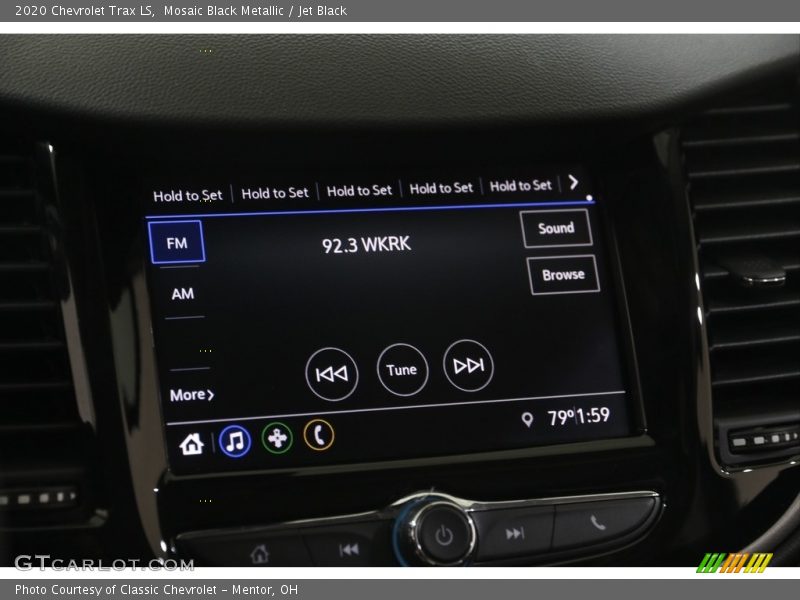Mosaic Black Metallic / Jet Black 2020 Chevrolet Trax LS