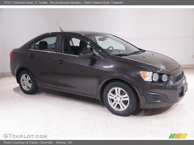 Mocha Bronze Metallic / Dark Pewter/Dark Titanium 2013 Chevrolet Sonic LT Sedan
