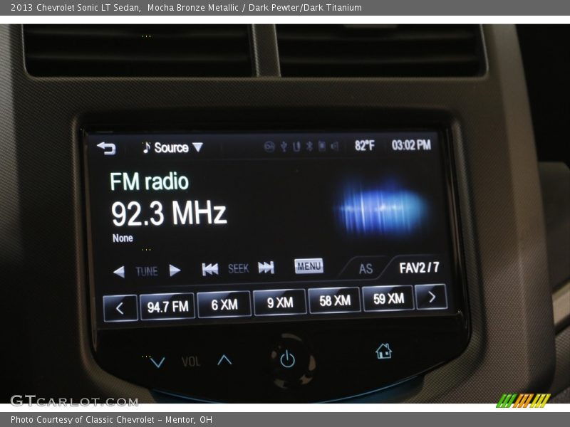 Mocha Bronze Metallic / Dark Pewter/Dark Titanium 2013 Chevrolet Sonic LT Sedan