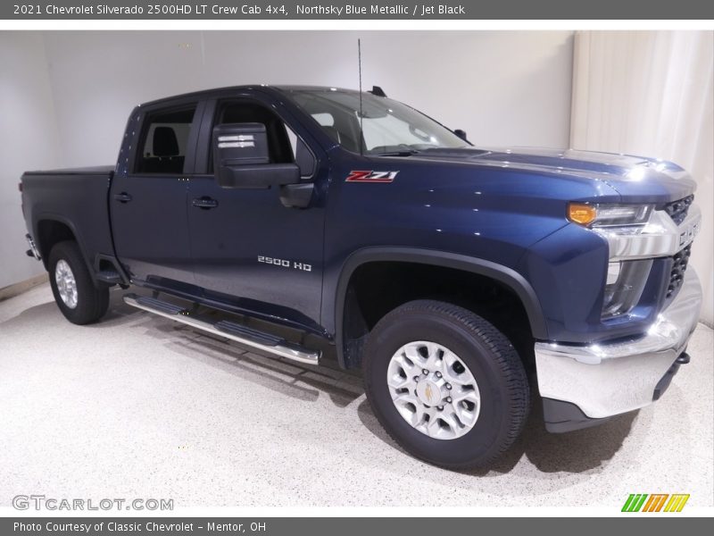 Northsky Blue Metallic / Jet Black 2021 Chevrolet Silverado 2500HD LT Crew Cab 4x4
