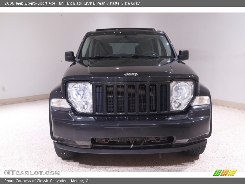 Brilliant Black Crystal Pearl / Pastel Slate Gray 2008 Jeep Liberty Sport 4x4