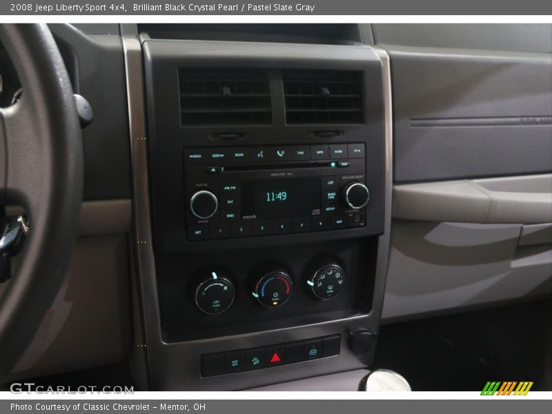 Brilliant Black Crystal Pearl / Pastel Slate Gray 2008 Jeep Liberty Sport 4x4