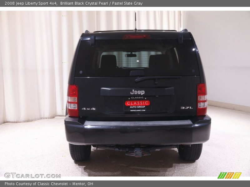 Brilliant Black Crystal Pearl / Pastel Slate Gray 2008 Jeep Liberty Sport 4x4
