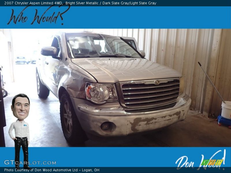 Bright Silver Metallic / Dark Slate Gray/Light Slate Gray 2007 Chrysler Aspen Limited 4WD