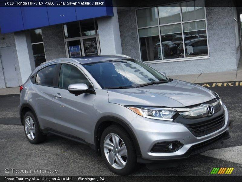 Lunar Silver Metallic / Black 2019 Honda HR-V EX AWD