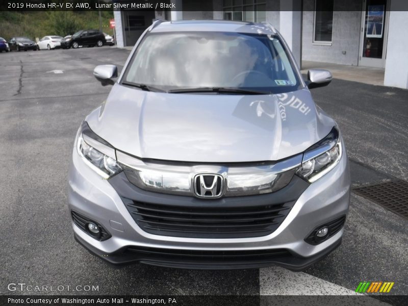 Lunar Silver Metallic / Black 2019 Honda HR-V EX AWD