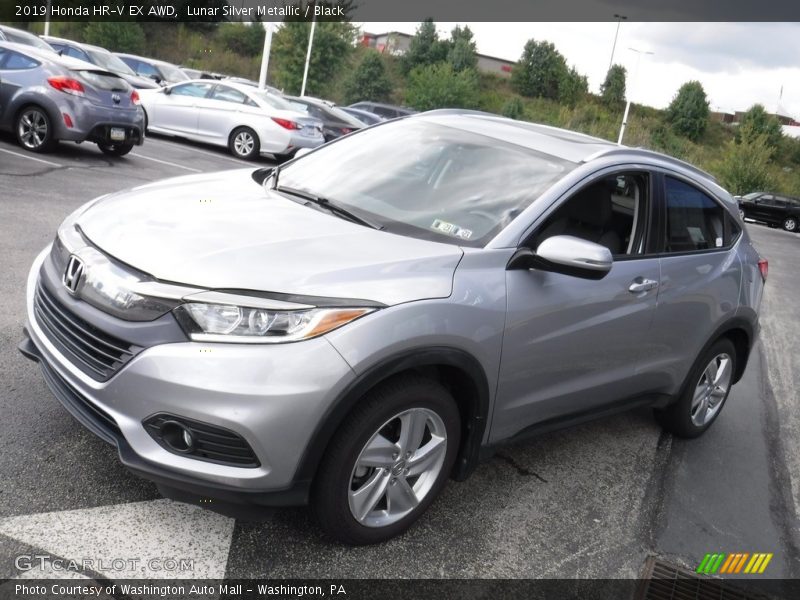 Lunar Silver Metallic / Black 2019 Honda HR-V EX AWD