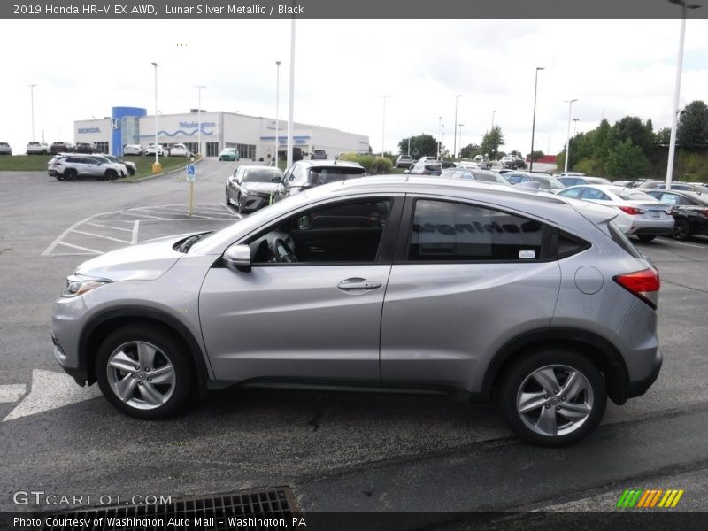 Lunar Silver Metallic / Black 2019 Honda HR-V EX AWD