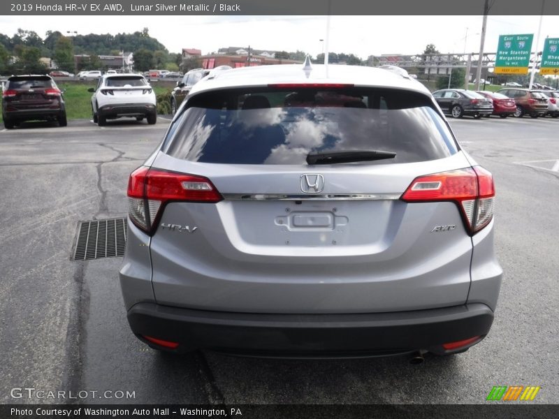 Lunar Silver Metallic / Black 2019 Honda HR-V EX AWD