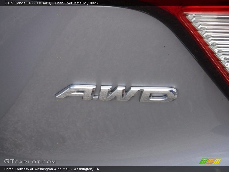 Lunar Silver Metallic / Black 2019 Honda HR-V EX AWD