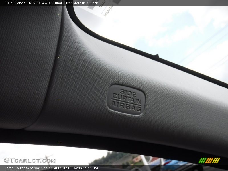 Lunar Silver Metallic / Black 2019 Honda HR-V EX AWD