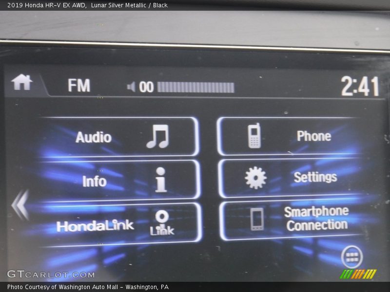 Lunar Silver Metallic / Black 2019 Honda HR-V EX AWD