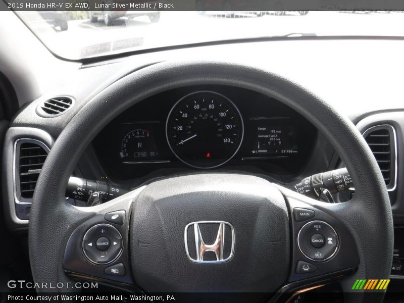 Lunar Silver Metallic / Black 2019 Honda HR-V EX AWD
