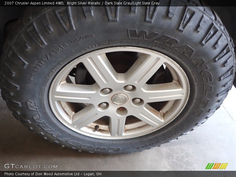 Bright Silver Metallic / Dark Slate Gray/Light Slate Gray 2007 Chrysler Aspen Limited 4WD