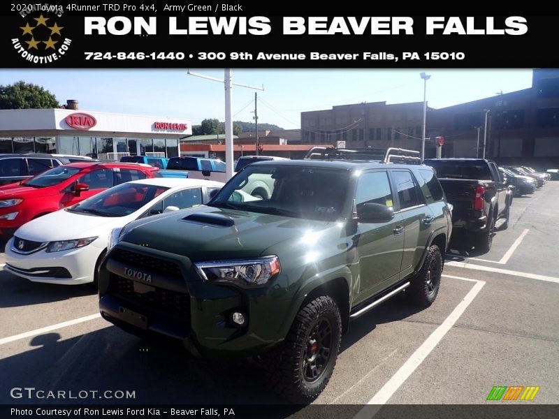 Army Green / Black 2020 Toyota 4Runner TRD Pro 4x4