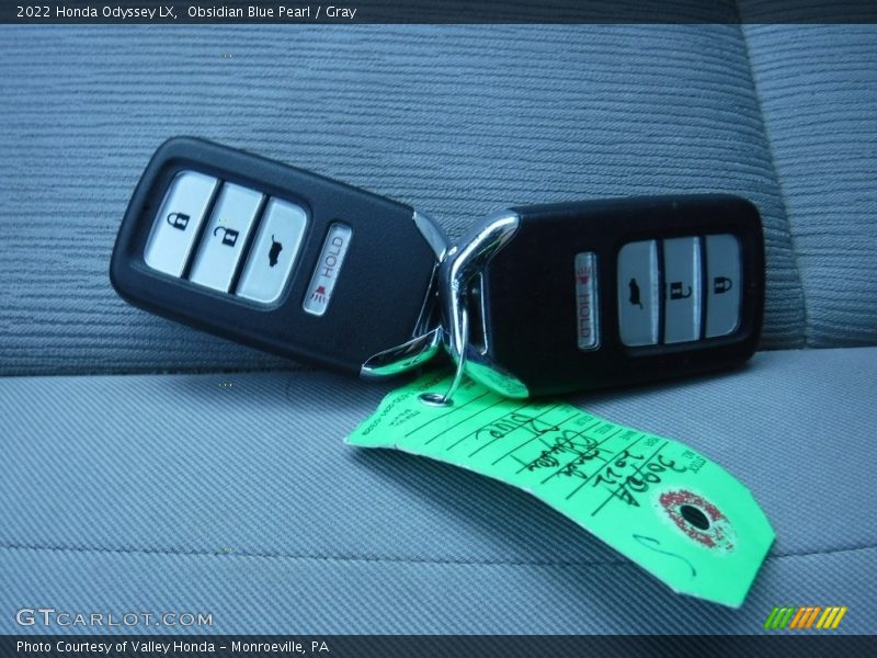 Obsidian Blue Pearl / Gray 2022 Honda Odyssey LX