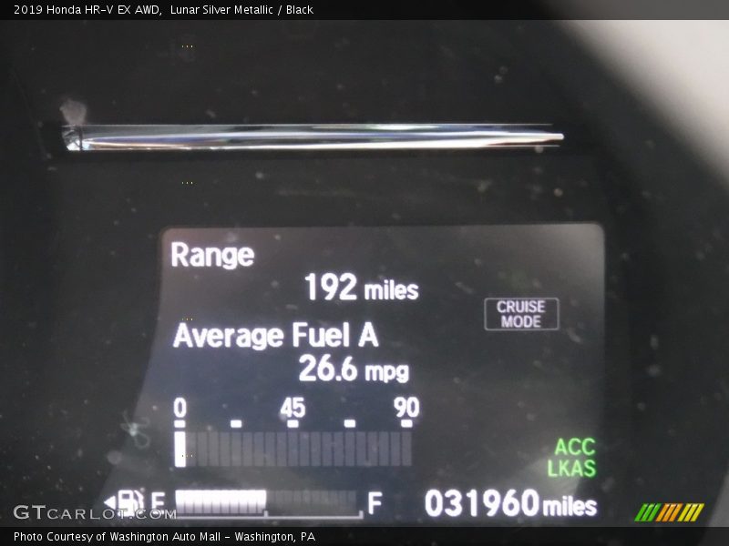 Lunar Silver Metallic / Black 2019 Honda HR-V EX AWD