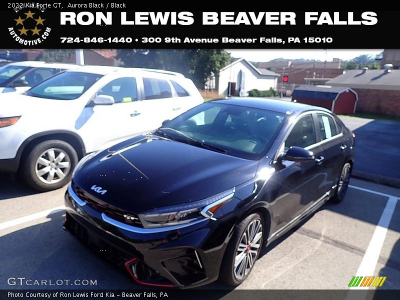 Aurora Black / Black 2022 Kia Forte GT