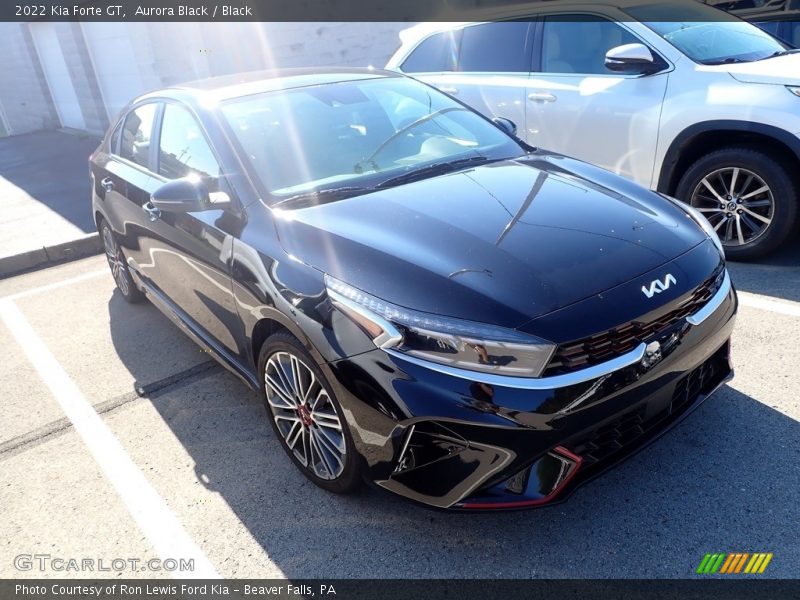 Aurora Black / Black 2022 Kia Forte GT