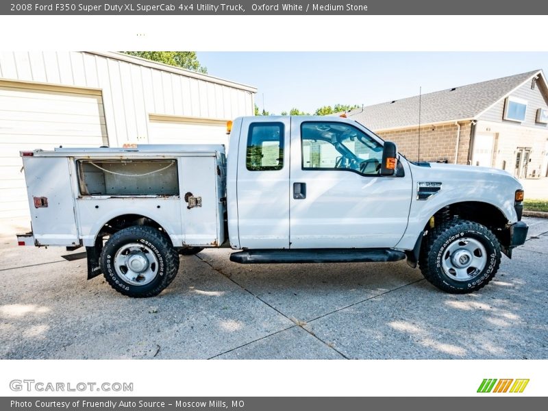 Oxford White / Medium Stone 2008 Ford F350 Super Duty XL SuperCab 4x4 Utility Truck