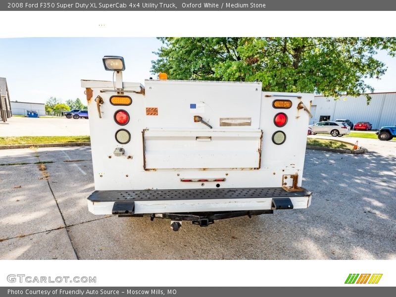Oxford White / Medium Stone 2008 Ford F350 Super Duty XL SuperCab 4x4 Utility Truck