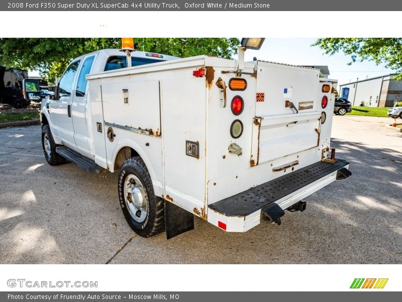 Oxford White / Medium Stone 2008 Ford F350 Super Duty XL SuperCab 4x4 Utility Truck