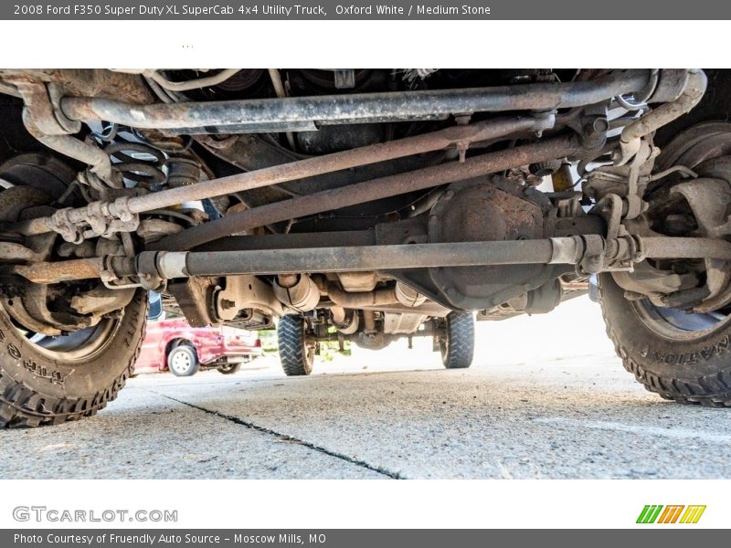 Oxford White / Medium Stone 2008 Ford F350 Super Duty XL SuperCab 4x4 Utility Truck