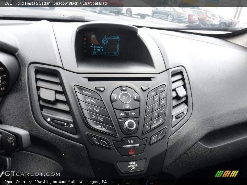 Shadow Black / Charcoal Black 2017 Ford Fiesta S Sedan