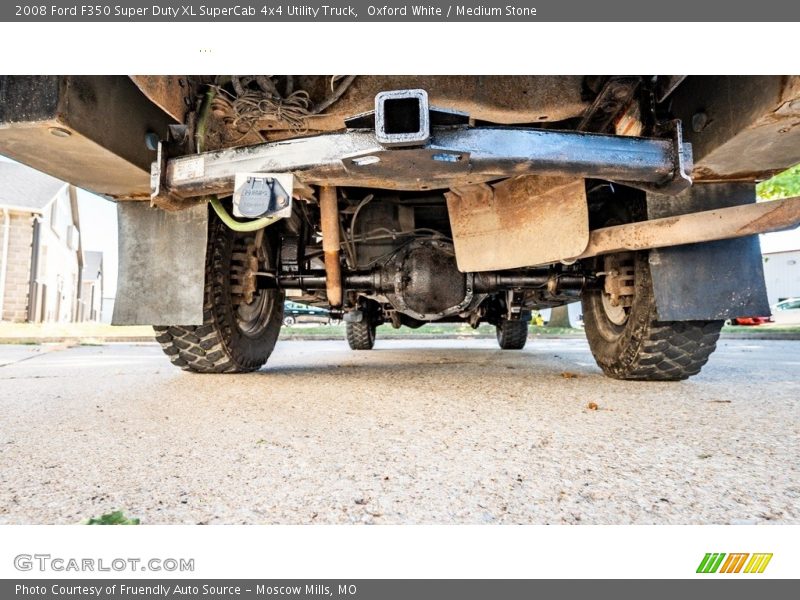 Oxford White / Medium Stone 2008 Ford F350 Super Duty XL SuperCab 4x4 Utility Truck