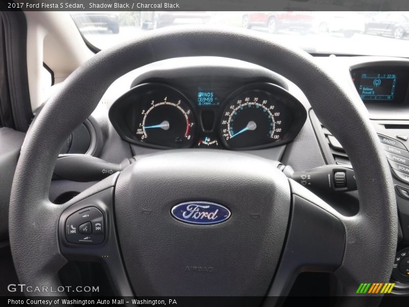 Shadow Black / Charcoal Black 2017 Ford Fiesta S Sedan